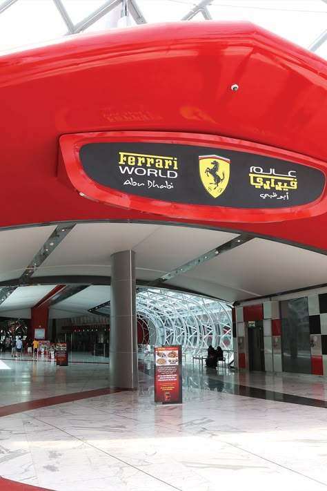 RSM Design completed environmental graphic design and wayfinding signage design for Ferrari World Abu Dhabi. Minimalist Things, Sheik Zayed, Rsm Design, 2025 Moodboard, Abu Dhabi City, Ferrari World Abu Dhabi, Emirates Palace, Abu Dhabi Travel, Dubai Trip