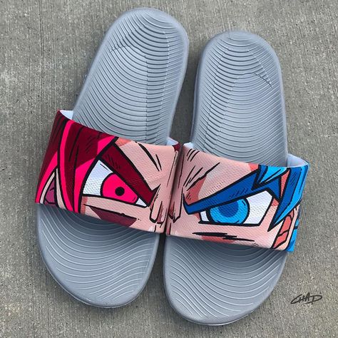 Products – Page 3 – chadcantcolor Custom Nike Slides, Custom Sandal, Custom Flip Flops, Nike Slippers, Painted Nikes, Cool Slides, Custom Painted Shoes, Custom Shoes Diy, Custom Character