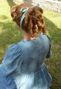 Wendy Darling Wendy Costume Diy, Wendy Darling Hair, Wendy Hair, Wendy Costume, Peter Pan Costumes, Peter Pan Costume, Girl Group Costumes, Wendy Darling, Disney Costume