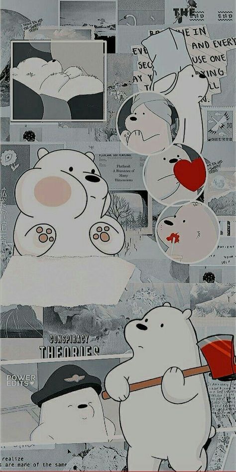 Urs Polar, Ice Bear We Bare Bears, Kad Nama, Seni Khat Islam, Iphone Wallpaper Cat, Anak Haiwan, We Bare Bears Wallpapers, Haiwan Lucu, Jaden Hossler