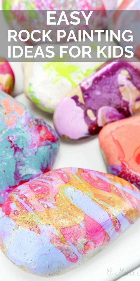 Preschool Rock Painting, Rock Painting For Kids Easy, Painting Rocks Ideas Easy For Kids, Rock Painting Ideas Easy For Kids, Rock Painting Ideas Easy Step By Step, Rock Painting For Kids, Rock Painting Ideas For Kids, Diy Kids Paint, Polish Rocks