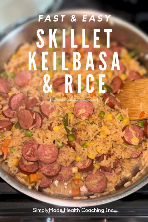 Quick Kielbasa & Rice Skillet