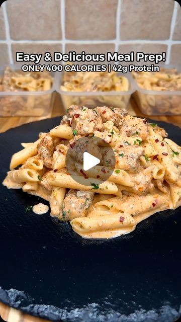 Macros Meals For Beginners, Low Cal Pasta Meal Prep, Meal Prep No Vegetables, Meal Prep Chicken Pasta, Recipes With Protein Pasta, Pasta Meal Prep For The Week, Meal Prep For The Week With Chicken, Easiest Meal Prep For The Week, Pasta Prep Meals