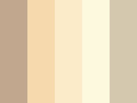 Beige And Pastel Color Palette, Creme Colour Palette, Sandy Brown Color Palette, Coffee Color Wall, Creme Pallete Color, Beige Pallete Color, Cream And Gold Color Palette, Cream Palette Color, Beige Complimentary Colors