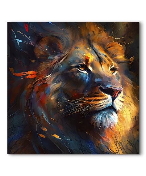 Big Cats Art Painting, Lion Abstract Art, Lion Art Painting, Lion Painting Acrylic, Abstract Lion Painting, Animal Art Painting, Elephant Painting Canvas, Beautiful Pencil Drawings, Lion Canvas Art