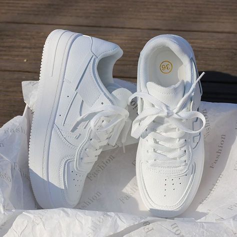 All white sneakers