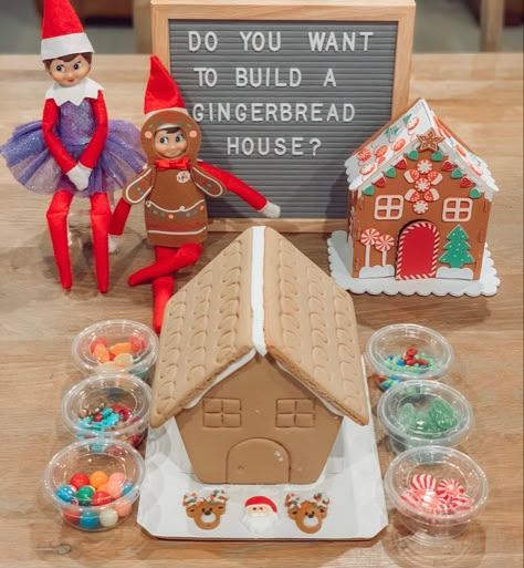 Gingerbread Elf On The Shelf Ideas, Elf And Gingerbread House Shelf Ideas, Elf On The Shelf Brings Gingerbread House, Elf On Shelf Gingerbread House Note, Elf On The Shelf Whoopie Cushion, Elf On The Shelf Ideas Gingerbread House, Diy Elf On The Shelf House, Elf Brings Gingerbread House, Gingerbread House Elf On Shelf