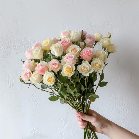 Pastel spray roses, perfect for filling your posy vases or bud vases with soft, delicate beauty. 🌸 . #sprayroses #flowers #roses #pastelflowers #budvases #flowerdelivery #onlineflorist #onlineflowers #flowershop #luxuryflowers #orderflowers Spray Rose Bouquet, Spray Roses Bouquet, Spray Bouquet, Rose Spray, New Baby Flowers, Yellow Bouquets, Bouquet Delivery, Thank You Flowers, Elegant Bouquet