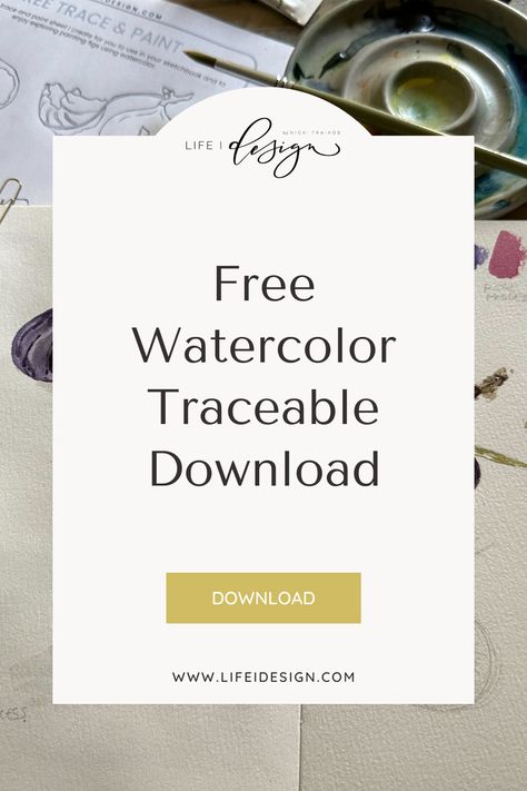 Watercolor Traceable, Watercolor Worksheet, Easy Painting Projects, Watercolor Art Diy, Watercolor Tips, Diy Watercolor Painting, Diy Watercolor, Painted Books, Water Painting