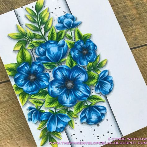 Shading With Color Pencil Over Copic Markers - Penny Black Radiant | The Pink Envelope Sketch Hacks, Shading Ideas, Do It Yourself Decoration, Black Cards, Pink Envelope, Colored Pencil Artwork, Flower Art Drawing, Colored Pencil Techniques, Paper Work