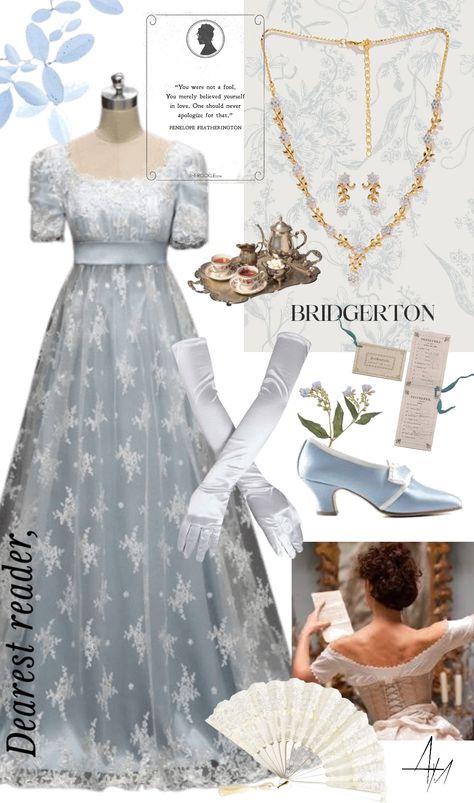 bridgerton Daphne Bridgerton Costume, Brigentons Outfit, Bridgerton Dresses Eloise, Bridgerton Experience Outfit, Bridgerton Themed Dresses, Brigetons Dress Ideas, Bridgeton Costumes, Bridgerton Costumes Halloween, Bridgerton Party Outfit Ideas