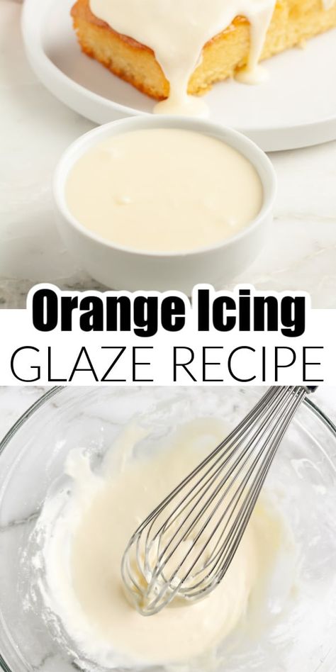 Orange Glaze Recipe, Honey Orange Glaze, Orange Icing Glaze, Orange Glaze Icing, Orange Glaze Cake, Orange Cream Filling, Homemade Donut Glaze, Glazed Icing Recipe, Work Treats