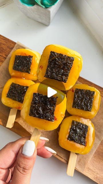 Demon Slayer Snacks, Demon Slayer Food, Seafood Boil Recipes Cajun, Potato Mochi, Dango Recipe, Cheese Skewers, Sweet Potato Rolls, Mochi Recipe, Seafood Boil Recipes