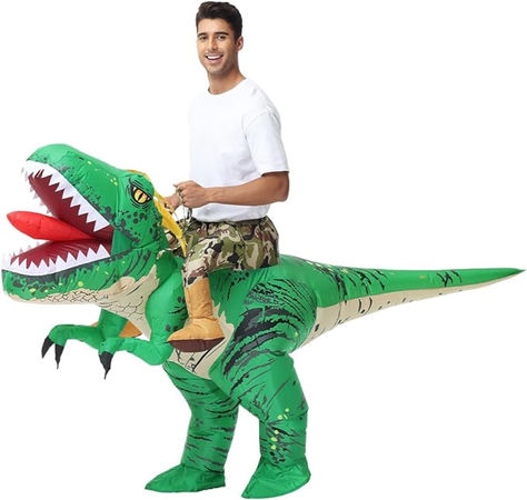 Doscos Adult Inflatable Dinosaur Costume Funny Halloween Costumes for Men/Women Riding T Rex Blow up Air Costume for Party Inflatable Dinosaur Costume, Inflatable Dinosaur, Rex Costume, Halloween Blow Ups, Dino Costume, T Rex Costume, Inflatable Costumes, Dinosaur Costume