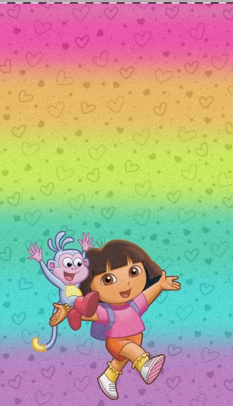 Dora The Explorer Aesthetic Wallpaper, Dora The Explorer Pictures, Explorer Cartoon, Dora Wallpaper, Explorer Boots, Wallpaper Sun, Disney Fine Art, Kids Tv Shows, American Children