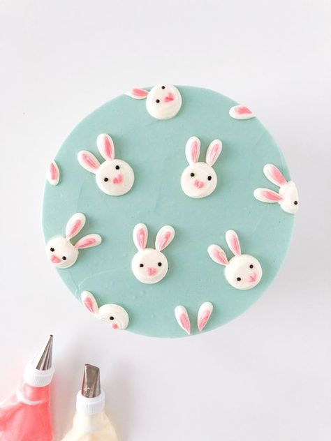 Easter Cake Designs, Easter Themed Cakes, Easter Desserts Cake, Easter Cake Easy, Easter Food Ideas, Cute Easter Desserts, Easter Cake Decorating, Bunny Birthday Cake, Easy Easter Treats