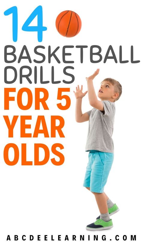 Is your 5 year old starting to show interest in basketball? Help their skills progress by trying my 14 basketball drills that are age appropriate and fun! These drills work on dribbling, shooting, passing and defense. 10u Basketball Drills, Preschool Basketball Drills, Beginner Basketball Dribbling Drills, Fun Basketball Games For Kids, Elementary Basketball Drills, Beginner Basketball Drills For Kids, Dribbling Drills Basketball, Basketball Drills For Beginners, Fun Basketball Drills