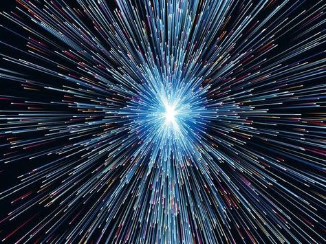 Stargate Faster Than Light, Blue Fireworks, Science Puzzles, Thought Experiment, Speed Of Light, Light Speed, Arte Robot, Cool Backgrounds Wallpapers, Lit Wallpaper