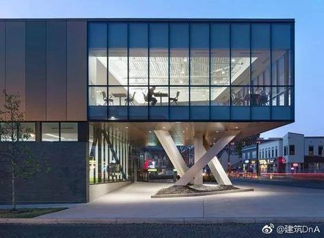 Library Exterior Architecture, Library Exterior Design, Library Architecture Exterior, Library Exterior, Exterior Design Architecture, Cantilever Architecture, Library Building, Library Architecture, Appartement Design