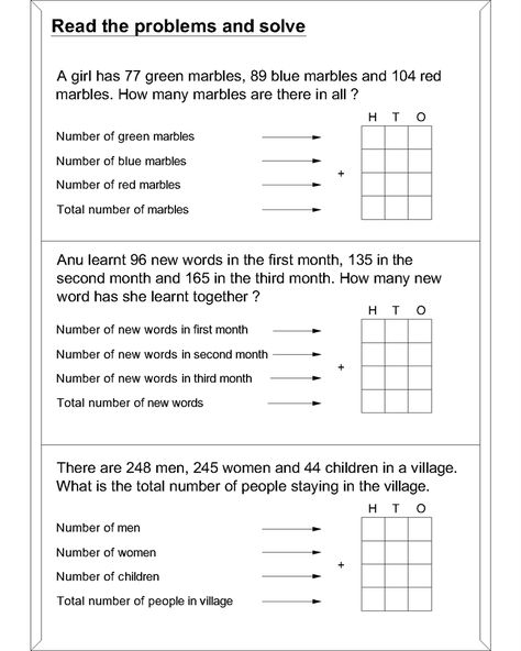 Maths word problem worksheets for addition Addition Word Problems For Grade 3, 3rd Class Maths Worksheet, Addition Word Problems 2nd Grade, Worksheet For Addition, Word Problems Kindergarten, Grade 2 Math, Easy Math Worksheets, Addition Words, Math Addition Worksheets