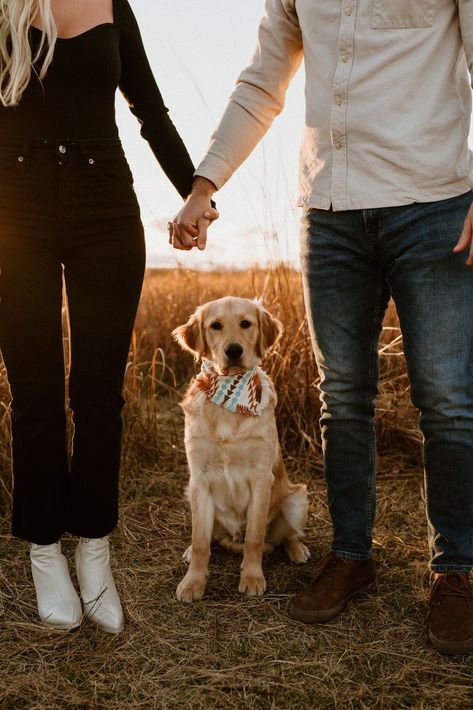 Golden Hour Engagement Photos | Golden Hour Engagement Session | Golden Engagement Photo Inspo | Michigan Engagement Photographer | Golden Hour Michigan Engagements | Engagement Photos in a Field | Field Engagement Photo Inspo | Golden Field Engagement Photos | Aislinn Timmons Photography | Engagement Photos with a Dog | Dog Engagement Photo Inspo | Fun Engagement Session Photos | Engagement Session Photo Ideas | Fun Couples Session Prompts Engagement Photo Inspo With Dog, Engagement Announcement Photos With Dog, Engagement Photos Vision Board, Fall Family Photo With Dog, Couple Engagement Pictures With Dog, Casual Country Engagement Photos, Couple And A Dog Photo Ideas, Spinning Engagement Photo, Detailed Engagement Photos