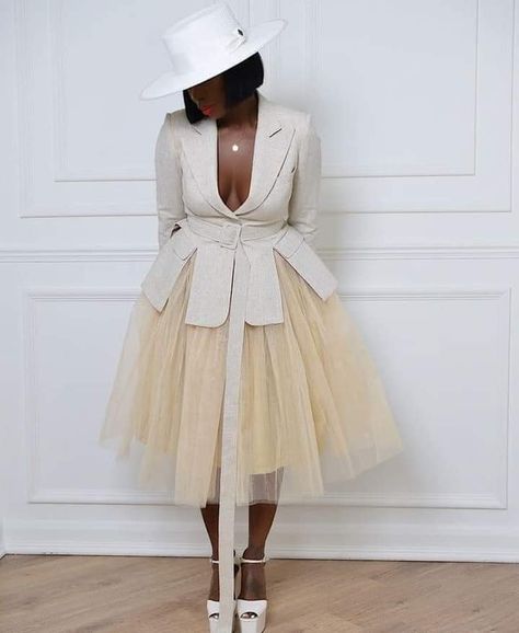 Ruffle Skirt Outfit, Stylish Work Attire, Stylish Hats, Whimsical Design, Church Outfits, Black Women Fashion, Lace Weddings, Cool Street Fashion, Professional Outfits