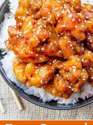 General Tso's Chicken is a favorite Chinese food takeout choice that is sweet and slightly spicy with a kick from garlic and ginger. General Taos Chicken, General Tao Chicken, Easy General Tso Chicken, Chinese Food Takeout, General Tso's Chicken Recipe, Chinese Food Delivery, General Tso's Chicken, Tso Chicken, Garlic And Ginger