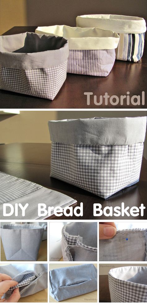 How to Sew a DIY Fabric Bread Basket Fabric Bread Basket Pattern Free, Diy Fabric Bread Basket, Diy Bread Basket Ideas, Bread Basket Sewing Pattern, Fabric Bread Basket, Bread Basket Ideas For Table, Bread Basket Diy, Denim Jeans Diy, Basket Sewing Pattern