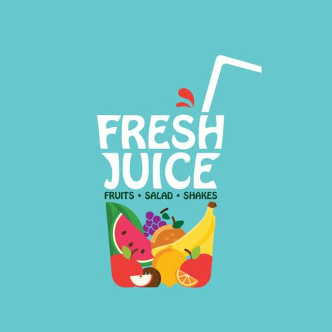 Juice Shop Logo Design, Fresh Fruit Design, Juice Bar Logo Ideas, Fruit Juice Logo Design Ideas, Juice Bar Logo Design, Juice Logo Design Ideas Creative, Juice Brand Logo, Juice Shop Logo, Fruit Logo Branding