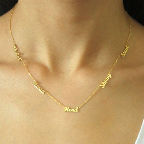 Name Necklace, Kids Name Necklace, Personalized Mom Necklace, Bridesmaid Gift, Custom Necklace Customize Jewelry, Names Necklace, Script Necklace, Grandmas Jewelry, Short Quote, Dad Jewelry, Nameplate Necklace, Gold Choker Necklace, Gold Choker