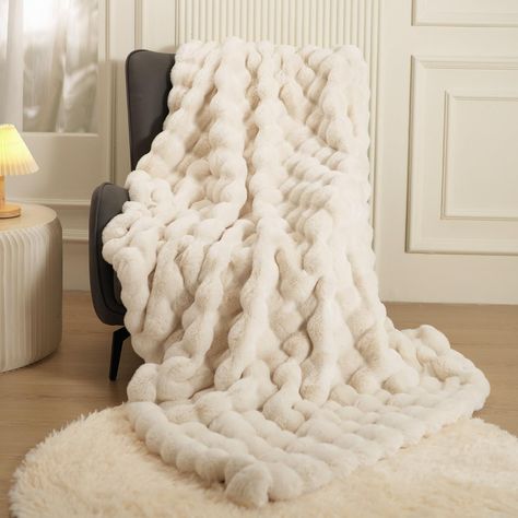 PRICES MAY VARY. Please Recognise the Macinso Brand Shop to buy PLS Sold by Macinso Home Super Thick Blanket That Can Sleep Naked. 100% High-Quality Polyester.Width: 60 inches;Length: 80 inches Our Faux Rabbit Fur Throw Blanket Is Suitable For All Seasons, Specially Autumn And Winter. Double Sided Plush Blankets To Have In Autumn And Winter, Locks In Warmth,Indulge In Luxurious Comfort ,Plush And Inviting To Cuddle Up In. FULLNESS Fabric:This Blanket Offers a Sumptuously Velvety Texture,Crafted Bubble Blanket, Thick Blanket, Fluffy Texture, Fluffy Blankets, Fur Throw Blanket, Plush Blankets, Preppy Room, Couch Chair, Cute Bedroom Decor