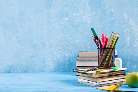 Set of colorful school supplies, books and notebooks. Stationery accessories. Se , #AFFILIATE, #school, #supplies, #Set, #colorful, #books #ad Cover Pic For Fb, Happy Birthday Pastor, Education Images, Student Table, Colorful Books, Background For Powerpoint Presentation, Photo Cake Topper, Education Logo Design, Wallpapers Home