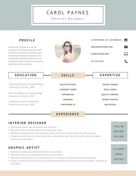 Resume Templates Canva ,  #canva #resume #ResumeTemplates #templates Secretary Resume, Interior Design Resume, Cv Original, Resume Design Free, Free Resume Builder, Design Resume, Resume Layout, Infographic Resume, Online Resume