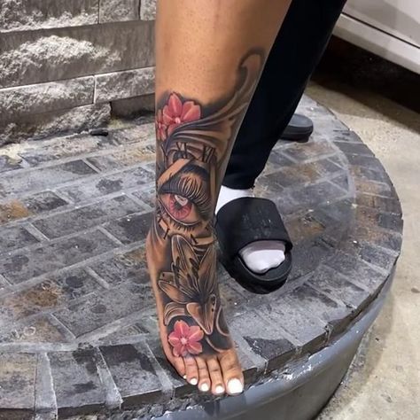 Calve Tattoos For Women, Feet Tattoos For Women, Women Hand Tattoos, Girl Thigh Tattoos, Arm Sleeve Tattoos For Women, Girl Neck Tattoos, Tattoos Infinity, On Tattoo, Hand Tattoos For Girls