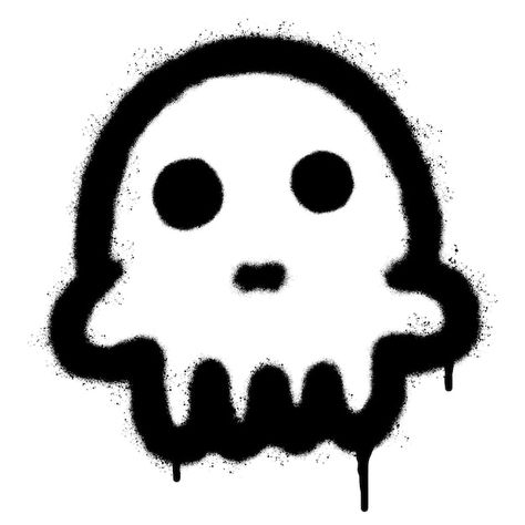 Vector spray painted graffiti skull icon... | Premium Vector #Freepik #vector Lake Illustration, Skull Symbol, Skull Icon, Ig Stickers, Psd Icon, Art Download, Downloadable Art, Vector Photo, A White Background