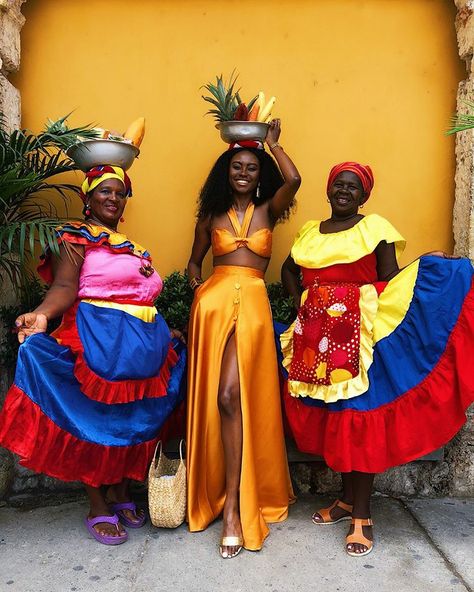 Carribean Fashion, Cuban Outfit, Colombian Culture, Black Wall Street, Travel Noire, Oh My Goddess, Havana Nights, Colombia Travel, Black Travel