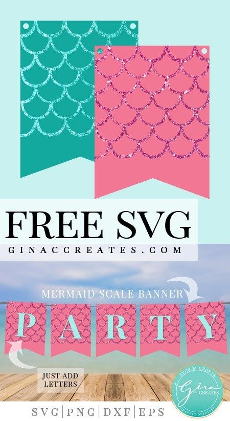 Mermaid Birthday Banner Diy, Mermaid Party Cricut Ideas, Mermaid Party Banner, Mermaid Birthday Banner Printable Free, Cricut Mermaid Projects, Cricut Party Decorations, Party Banner Ideas, Mermaid Birthday Banner, Mermaid Party Printables