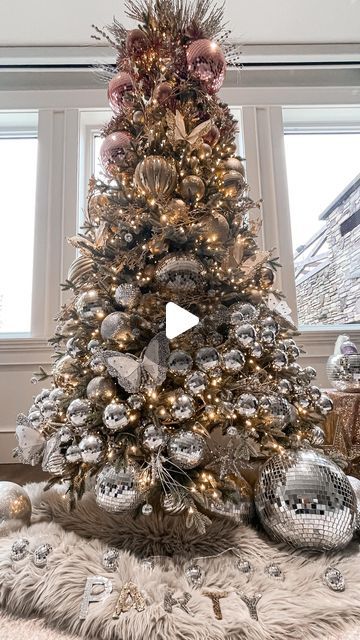 Simone on Instagram: "Disco tree!!! Hope your New Years is as sparkly as this tree! 🪩 #discotree #discotheme #discochristmas #discoballs #discoballtree #sparklytree #newyearstree #glitterchristmas #allthatglitters #discoballdecor #newyearsdecor" Disco Ball Christmas Tree Ideas, Disco Christmas Tree, Disco Tree, Disco Ball Christmas Tree, Disco Ball Christmas, Disco Christmas, Ball Christmas Tree, Pencil Trees, New Years Tree