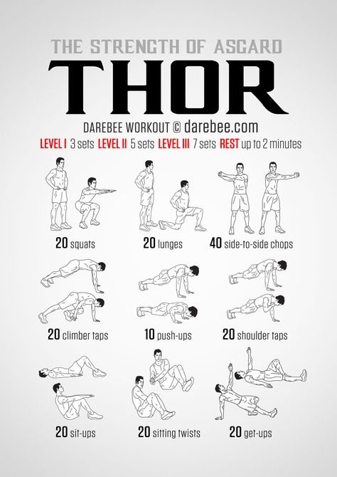 Thor workout: the Strength of Asgard Viking Workout Training, Stamina Builder, Thor Workout, Nerdy Workout, Viking Workout, Song Workout, Hero Workouts, Ab Workouts At Home, Home Workout Men