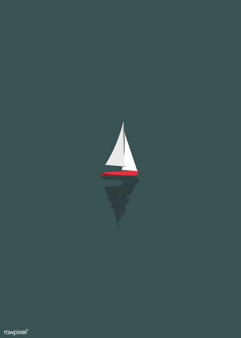 Boat Graphic Design, Sailing Wallpaper, Sailing Boat Illustration, Sailing Illustration, Summer Time Beach, Photo Book Cover, Boat Vector, Boat Illustration, Boat Drawing