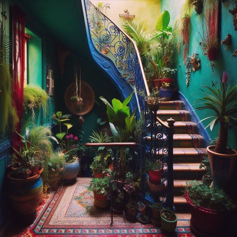 We all want to be proud of our humble abodes. But determining what color scheme and furniture best compliment a space can feel like a monstrous task when interior design just doesn’t come innately. Home Maximalist, Maximalist Decor Eclectic, Vintage Maximalist Decor, Cozy Maximalism, Vintage Eclectic Home, Bedroom Eclectic, Eclectic Apartment, Stairway Decorating, Deco Boheme Chic