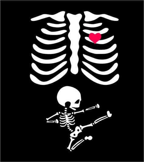 Skeleton Baby Shirt, Skeleton Baby, Halloween Pregnancy Shirt, Pregnant Belly Painting, Hearts Svg, Clipart Baby, Pregnant Halloween, Skeleton Costume, Belly Painting