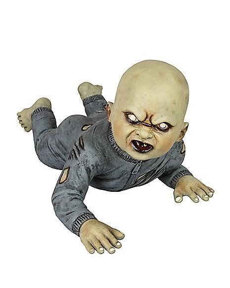 Goryious Zombie Baby - Decorations - Spirithalloween.com Animated Halloween Decorations, Ghost Doll, Zombie Baby, Baby Zombie, Halloween Props Scary, Halloween Scenes, Creepy Baby Dolls, Animated Halloween Props, Horror Ghost