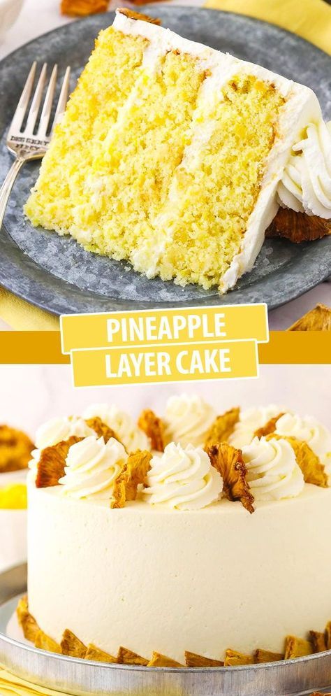 Pinapple Cake Dump, Beautiful Cake Ideas, Southern Pineapple Cake, Pineapple Cake Ideas, Pineapple Layer Cake Recipe, Pineapple Filling For Cake, Moist Pineapple Cake Recipe, Pineapple Filling Recipe, Pineapple Layer Cake