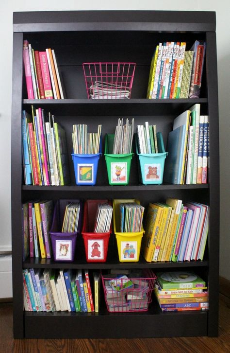 Organizing Coloring Books, How To Organize Coloring Books, Organize Coloring Books, Kid Book Organization, School Books Organization, Kids Books Organization, Book Organization Ideas Kids, Kids Book Organization, How To Organize Books