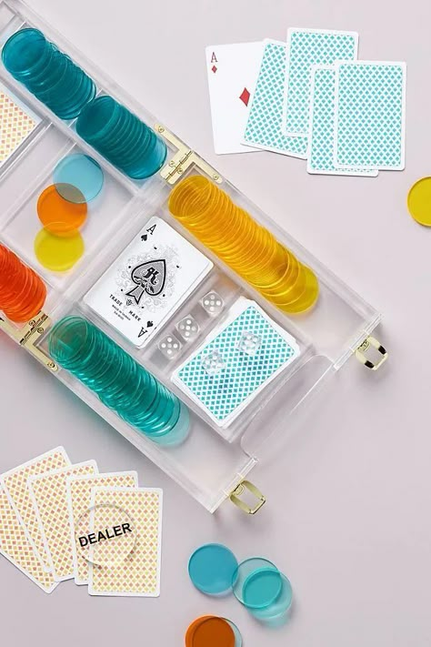 Anthropologie Holiday, Poker Set, Playing Card Deck, Best Gifts For Her, Poker Chips, Coral Gables, Family Game Night, Classic Games, Family Games