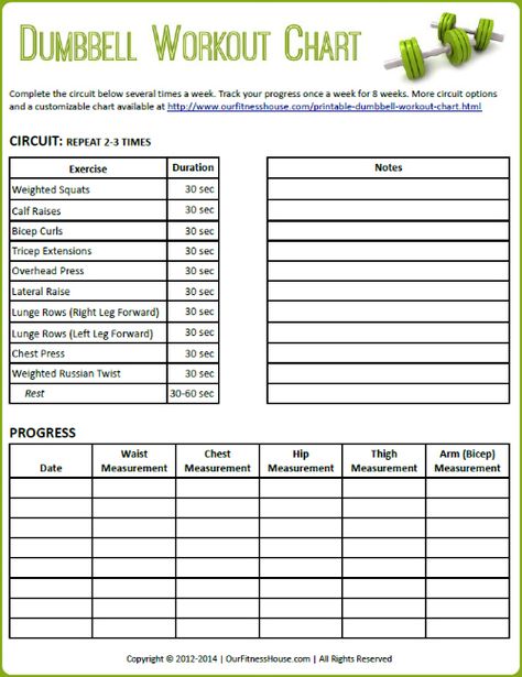 Free+Printable+Dumbbell+Workout+Chart Dumbbell Workout Chart, Dumbbell Workout Program, Dumbbell Workout Routine, Dumbbell Workout Plan, Free Weight Workout, Dumbbell Arm Workout, Dumbbell Workout At Home, Routine Printable, Card Workout