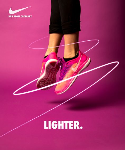 Nike Campaign on Behance Nike Campaign, Campaign Photoshoot, Shoe Advertising, Nike Ad, Photoshop Tutorial Graphics, Shoes Ads, Career Coach, Advertising Photography, Advertising Design