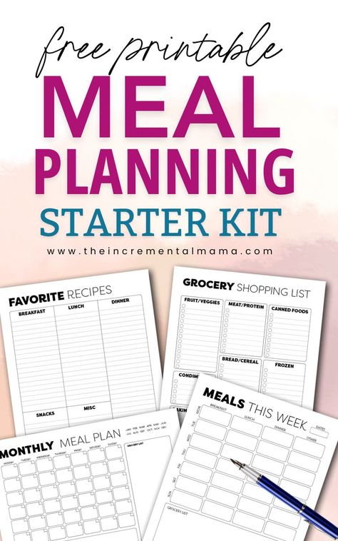 If you’re on a budget or just trying to get organized, weekly meal planning for your family is going to be a game-changer. In this how to meal plan guide for beginners, you’ll get everything you need to meal plan for the week for your family. Includes tons of free meal planning printables! Weekly Meal Planning Printable Free, Free Printable Meal Planner Templates, Weekly Meal Plan Family, Meal Planning Printable Templates, Meal Plan For The Week, Meal Planning Printable Weekly, Weekly Meal Plan Template, Meal Planner Printable Free, Weekly Meal Planning