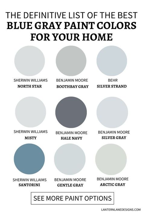 Uncover the magic of The Absolute Best Blue Gray Paint Colors for a home that radiates elegance. From dreamy blue-gray bedroom colors to inviting dining room paint ideas, discover a palette that resonates with style. Elevate your home decor with the subtle beauty of light blue walls and nuanced bluish-grey paint colors. Blue And Grey Bedroom Ideas, Bluish Gray Paint, Blue And Grey Bedroom, Light Blue Grey Paint, Bedroom Paint Colors Grey, Gray Bedrooms, Blue Grey Living Room, Baby Room Decor Neutral, Blue Walls Living Room